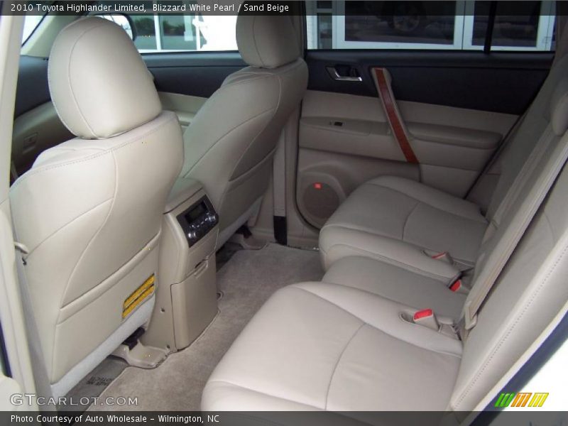 Blizzard White Pearl / Sand Beige 2010 Toyota Highlander Limited