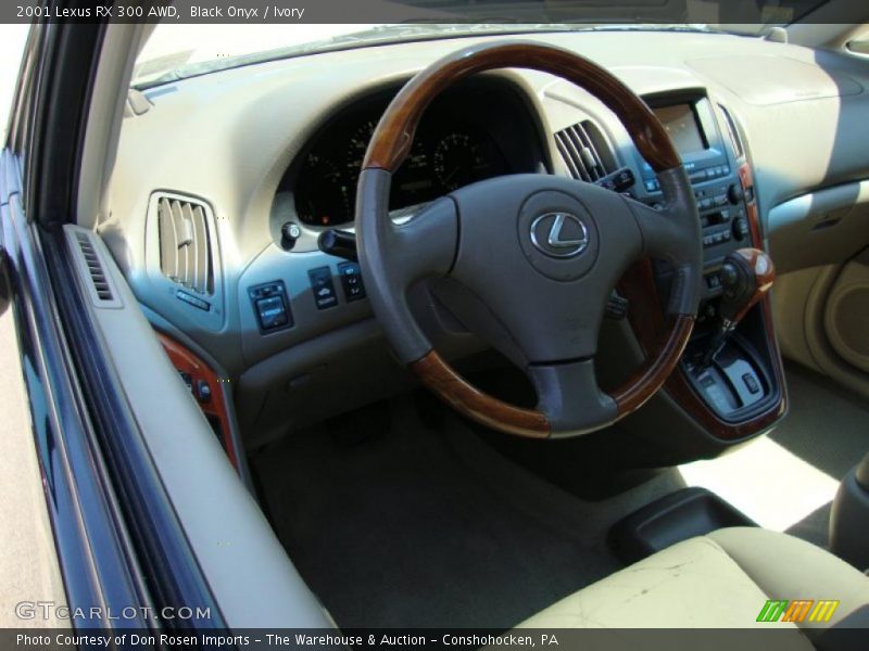 Black Onyx / Ivory 2001 Lexus RX 300 AWD