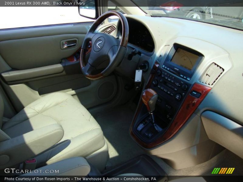Black Onyx / Ivory 2001 Lexus RX 300 AWD