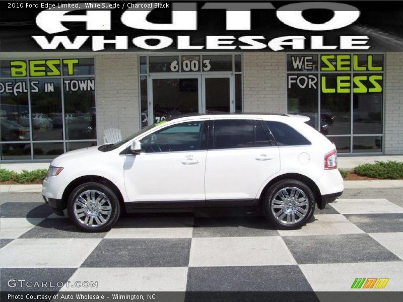 White Suede / Charcoal Black 2010 Ford Edge Limited