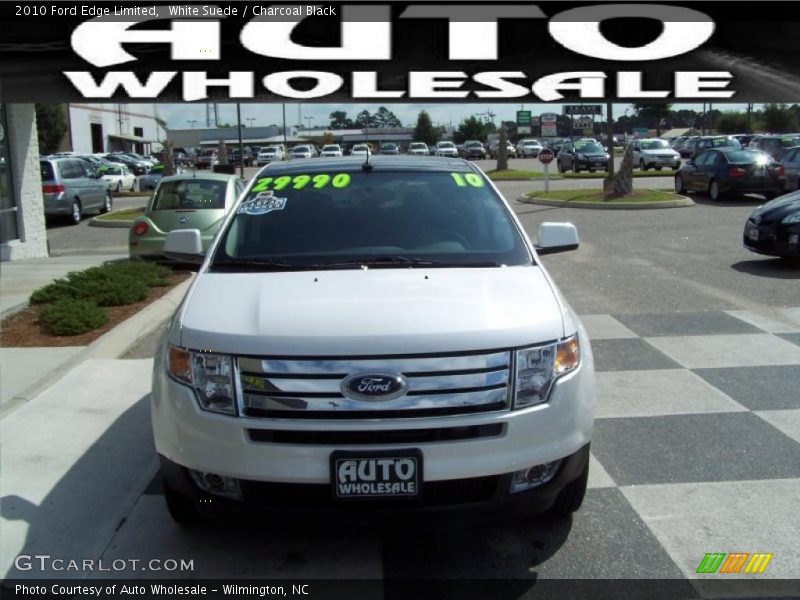 White Suede / Charcoal Black 2010 Ford Edge Limited