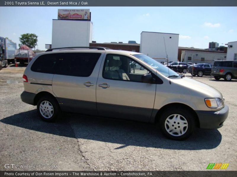Desert Sand Mica / Oak 2001 Toyota Sienna LE