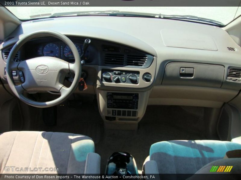 Desert Sand Mica / Oak 2001 Toyota Sienna LE