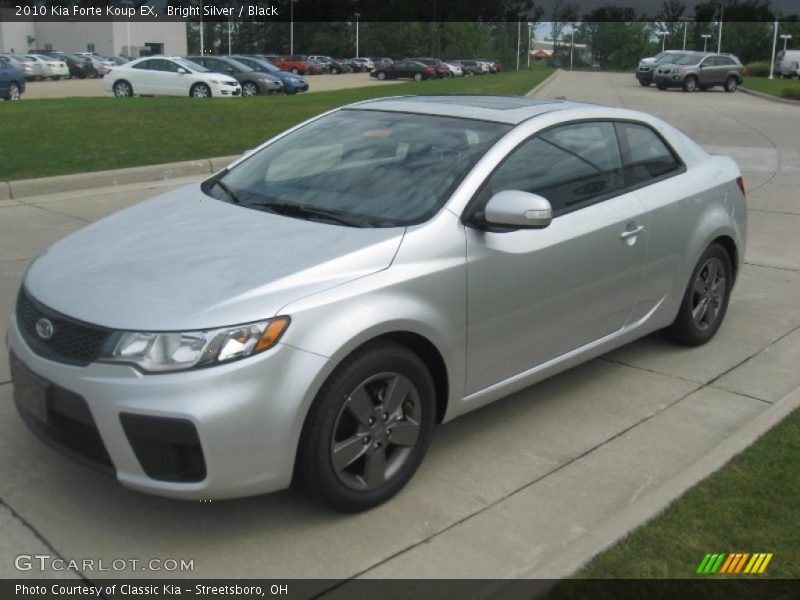 Bright Silver / Black 2010 Kia Forte Koup EX