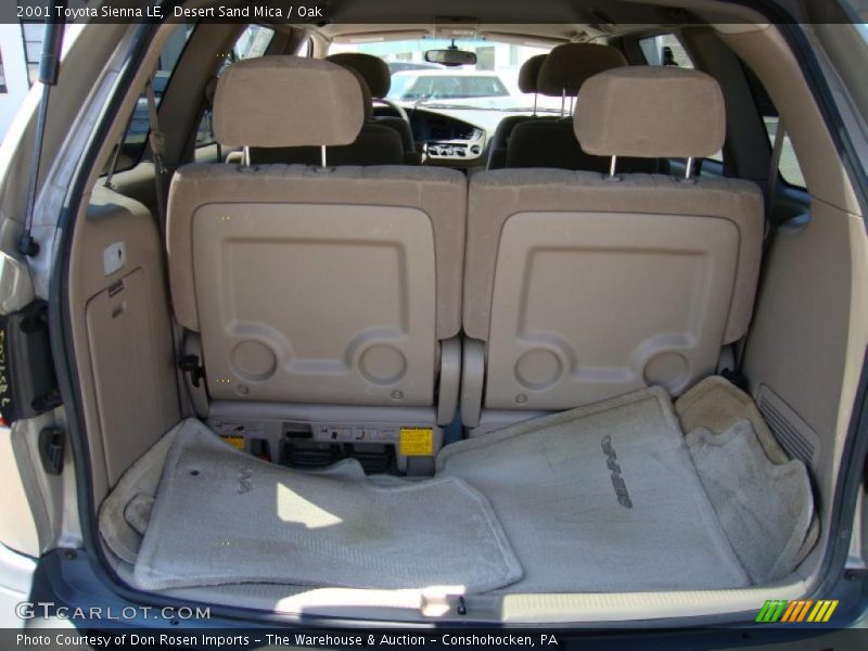 Desert Sand Mica / Oak 2001 Toyota Sienna LE