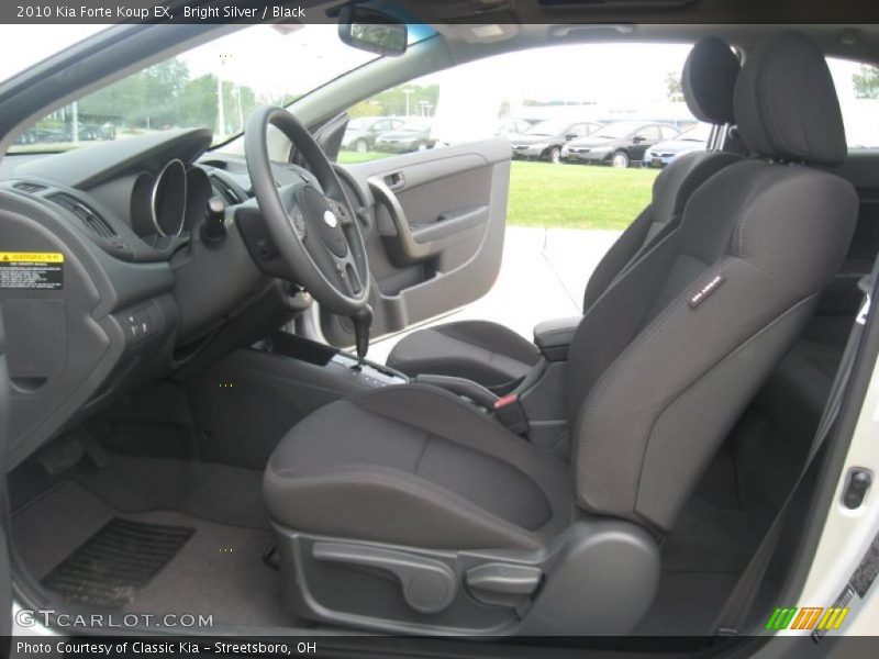 Bright Silver / Black 2010 Kia Forte Koup EX