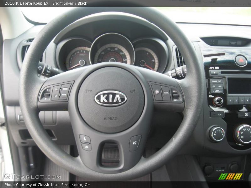 Bright Silver / Black 2010 Kia Forte Koup EX