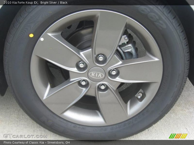 Bright Silver / Black 2010 Kia Forte Koup EX
