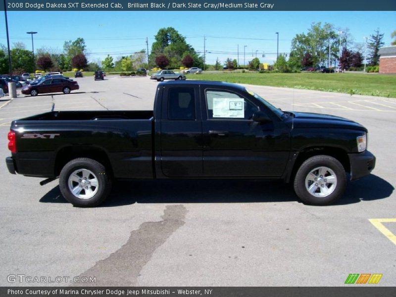 Brilliant Black / Dark Slate Gray/Medium Slate Gray 2008 Dodge Dakota SXT Extended Cab