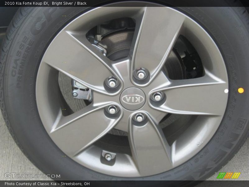 Bright Silver / Black 2010 Kia Forte Koup EX