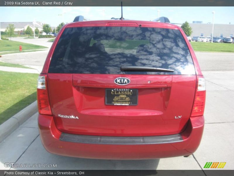 Claret Red / Gray 2009 Kia Sedona LX