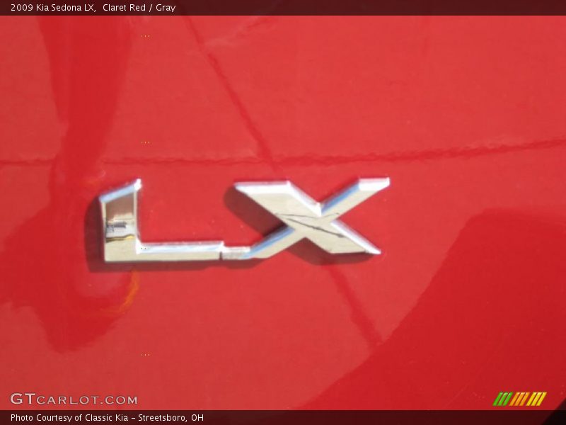 Claret Red / Gray 2009 Kia Sedona LX