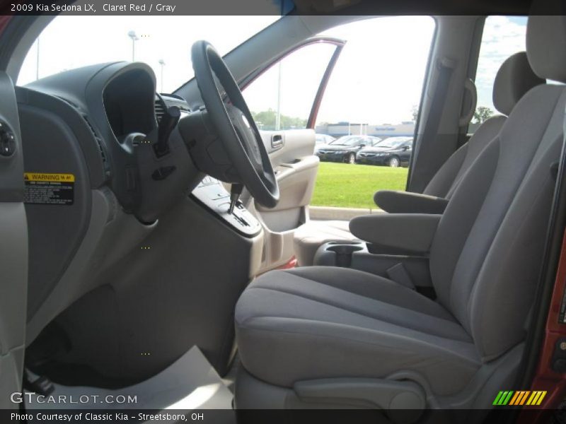 Claret Red / Gray 2009 Kia Sedona LX
