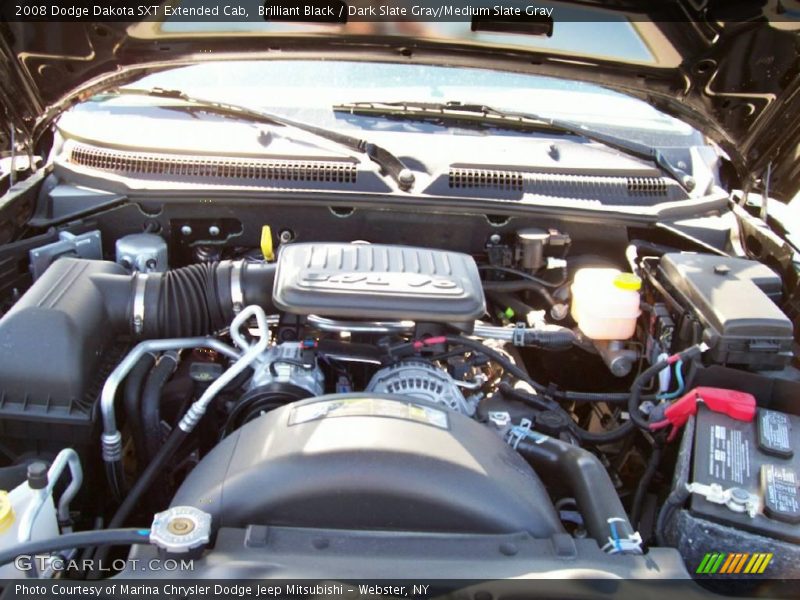 Brilliant Black / Dark Slate Gray/Medium Slate Gray 2008 Dodge Dakota SXT Extended Cab