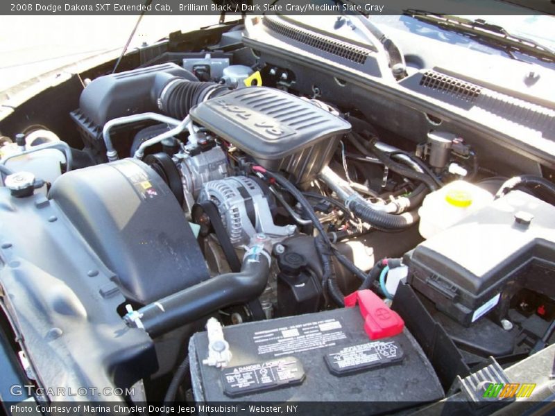 Brilliant Black / Dark Slate Gray/Medium Slate Gray 2008 Dodge Dakota SXT Extended Cab