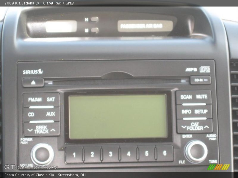 Claret Red / Gray 2009 Kia Sedona LX