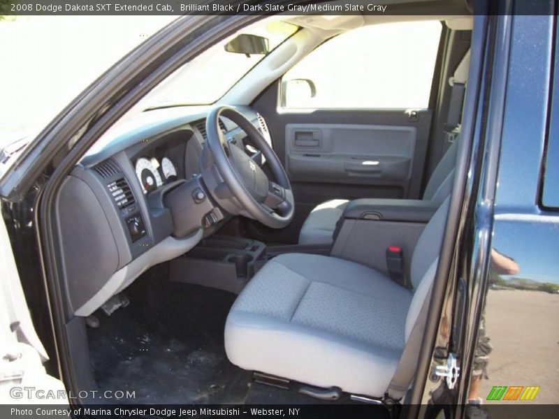 Brilliant Black / Dark Slate Gray/Medium Slate Gray 2008 Dodge Dakota SXT Extended Cab