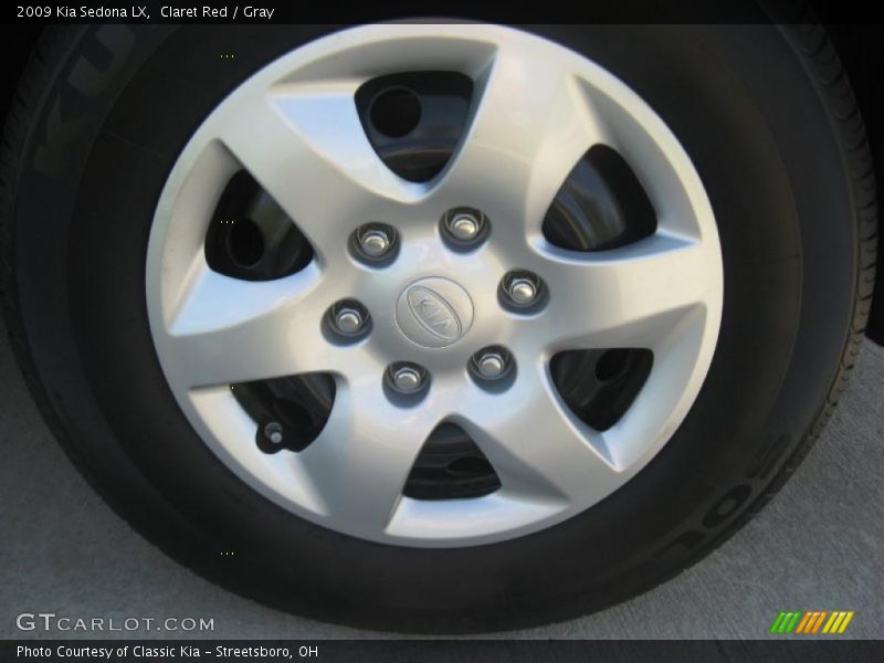 Claret Red / Gray 2009 Kia Sedona LX