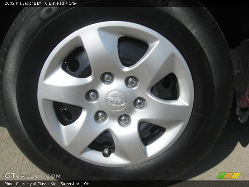 Claret Red / Gray 2009 Kia Sedona LX