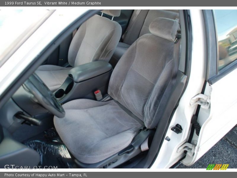 Vibrant White / Medium Graphite 1999 Ford Taurus SE