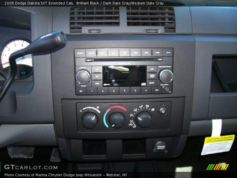 Brilliant Black / Dark Slate Gray/Medium Slate Gray 2008 Dodge Dakota SXT Extended Cab