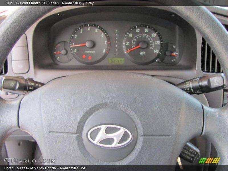 Moonlit Blue / Gray 2005 Hyundai Elantra GLS Sedan