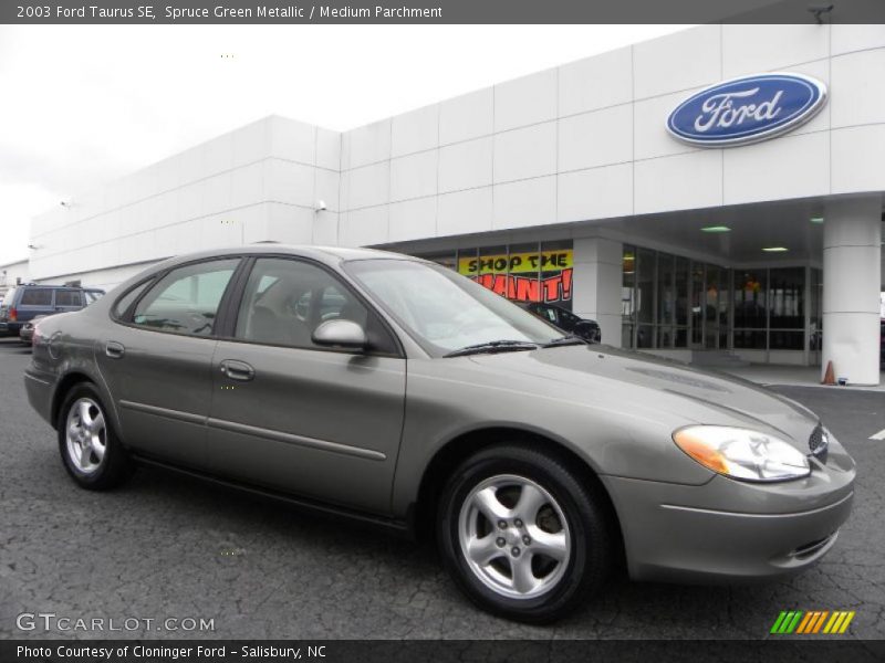 Spruce Green Metallic / Medium Parchment 2003 Ford Taurus SE