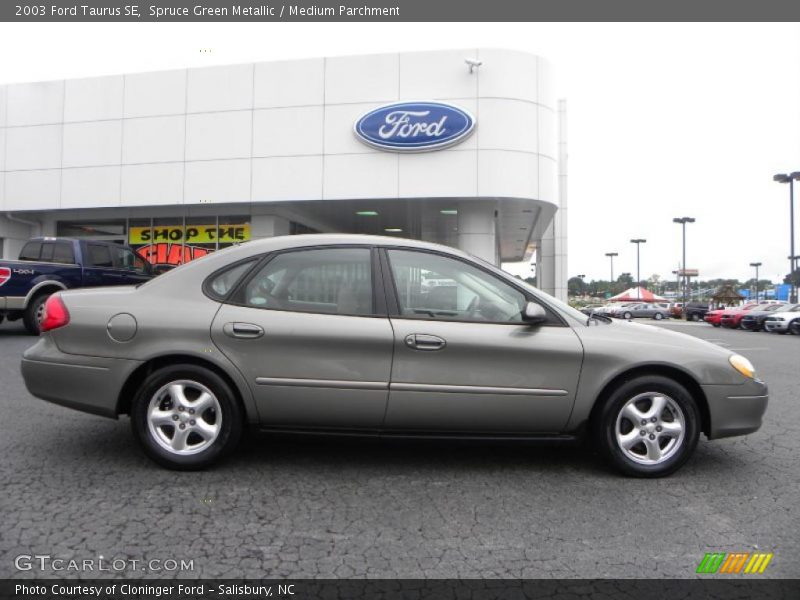 Spruce Green Metallic / Medium Parchment 2003 Ford Taurus SE