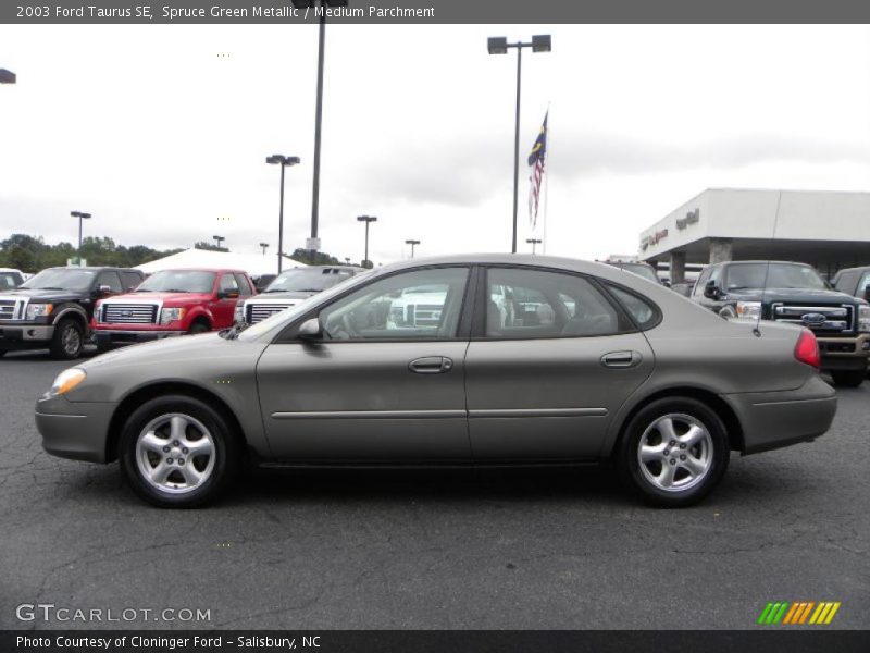 Spruce Green Metallic / Medium Parchment 2003 Ford Taurus SE