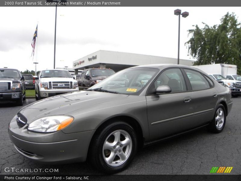 Spruce Green Metallic / Medium Parchment 2003 Ford Taurus SE