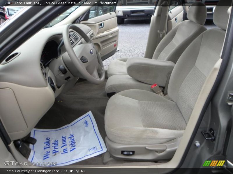 Spruce Green Metallic / Medium Parchment 2003 Ford Taurus SE