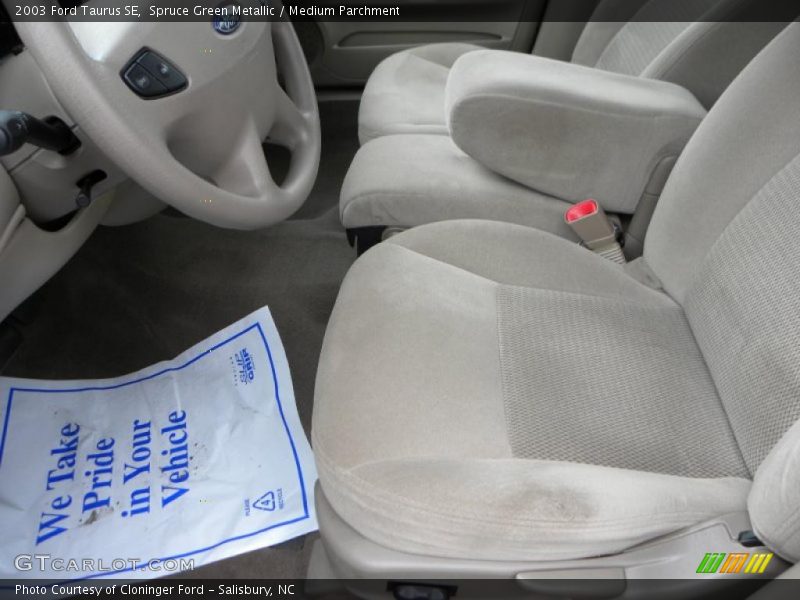 Spruce Green Metallic / Medium Parchment 2003 Ford Taurus SE