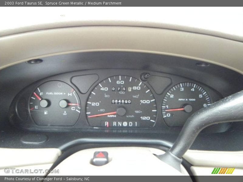 Spruce Green Metallic / Medium Parchment 2003 Ford Taurus SE