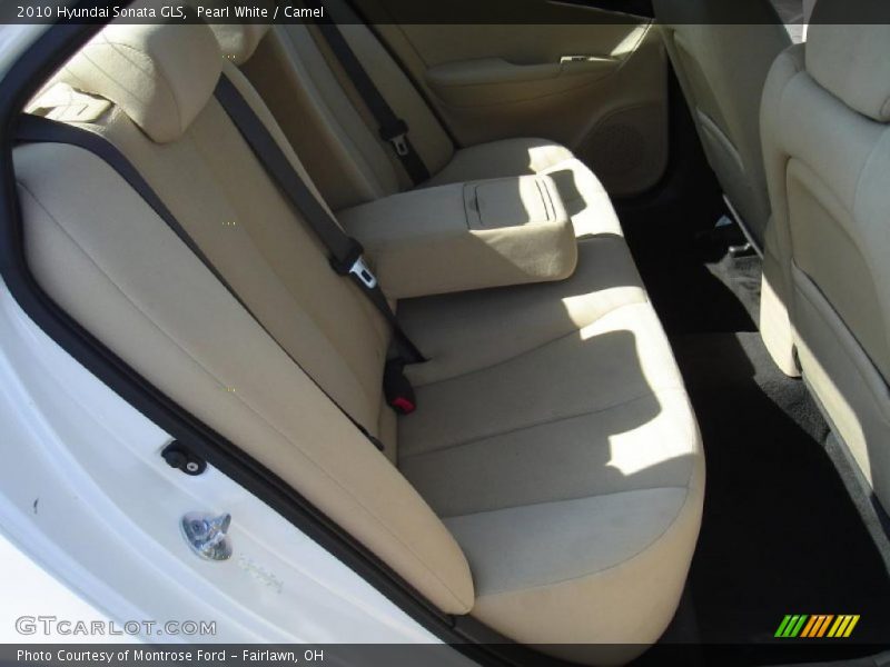 Pearl White / Camel 2010 Hyundai Sonata GLS