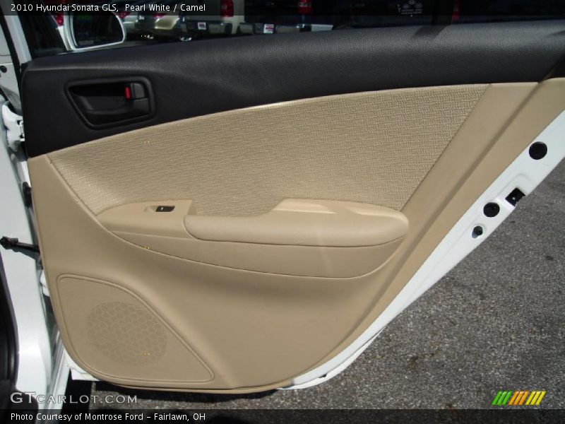 Pearl White / Camel 2010 Hyundai Sonata GLS
