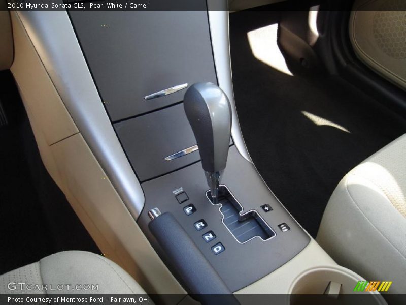 Pearl White / Camel 2010 Hyundai Sonata GLS
