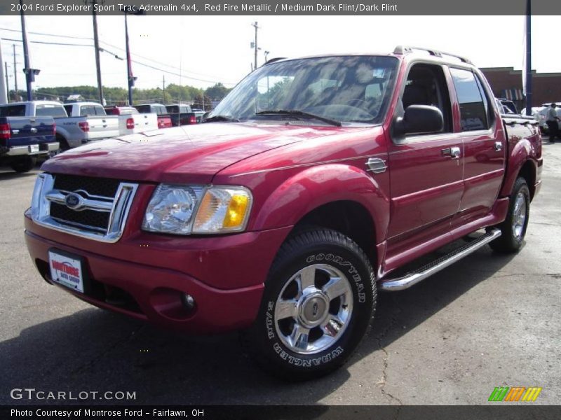 Red Fire Metallic / Medium Dark Flint/Dark Flint 2004 Ford Explorer Sport Trac Adrenalin 4x4