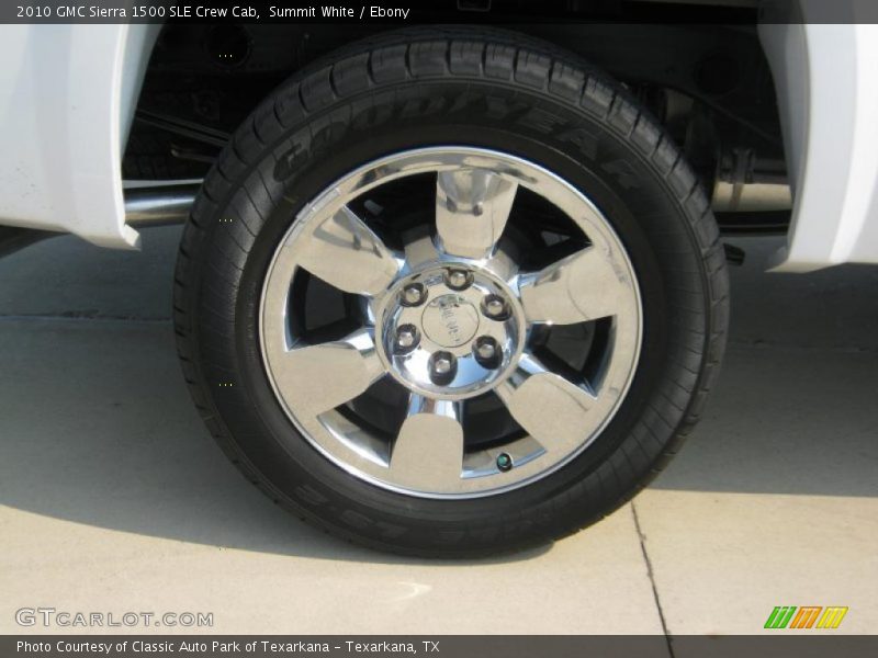 Summit White / Ebony 2010 GMC Sierra 1500 SLE Crew Cab