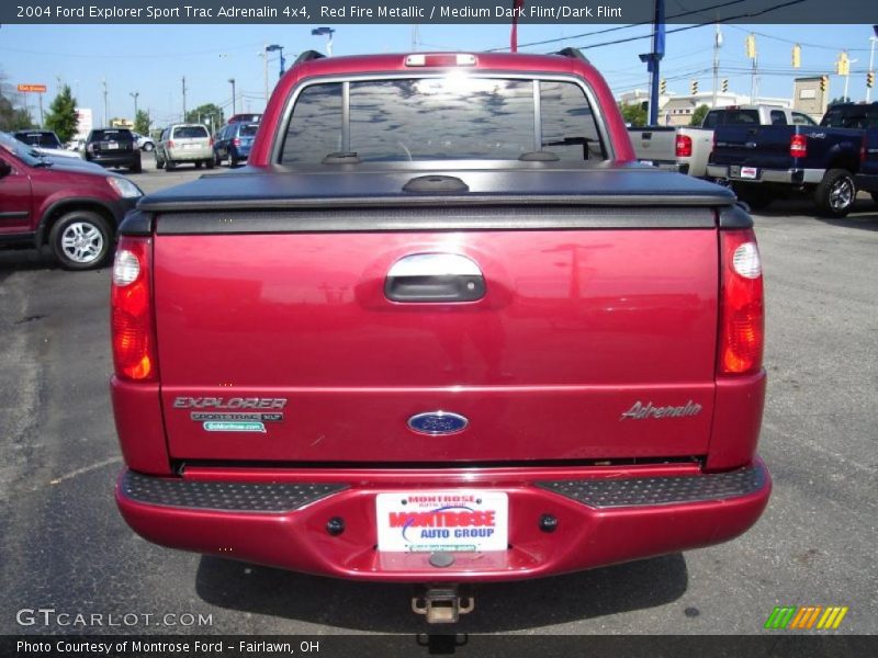 Red Fire Metallic / Medium Dark Flint/Dark Flint 2004 Ford Explorer Sport Trac Adrenalin 4x4