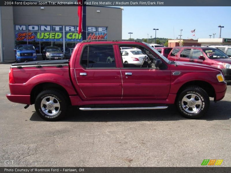 Red Fire Metallic / Medium Dark Flint/Dark Flint 2004 Ford Explorer Sport Trac Adrenalin 4x4