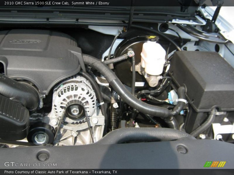 Summit White / Ebony 2010 GMC Sierra 1500 SLE Crew Cab