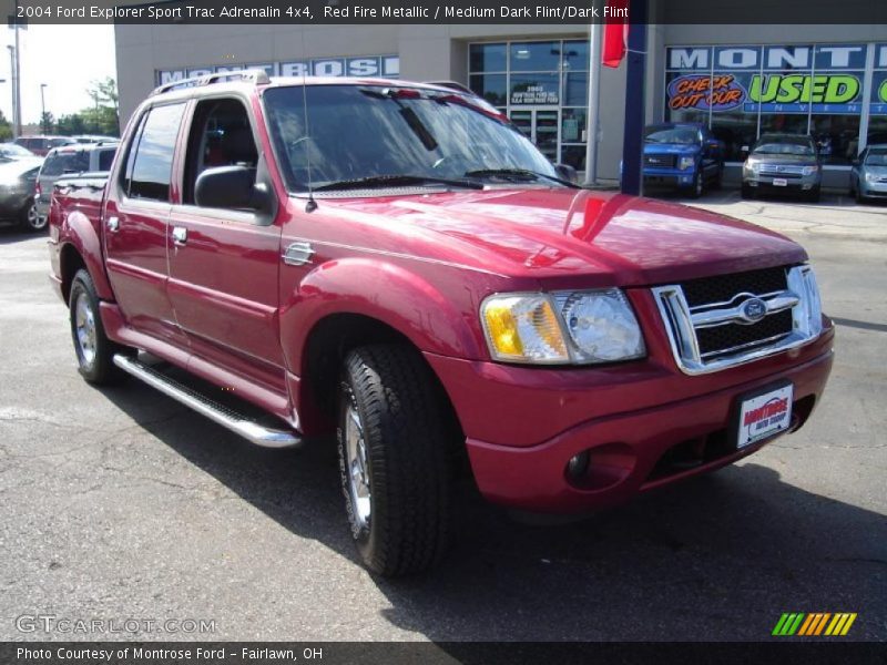Red Fire Metallic / Medium Dark Flint/Dark Flint 2004 Ford Explorer Sport Trac Adrenalin 4x4