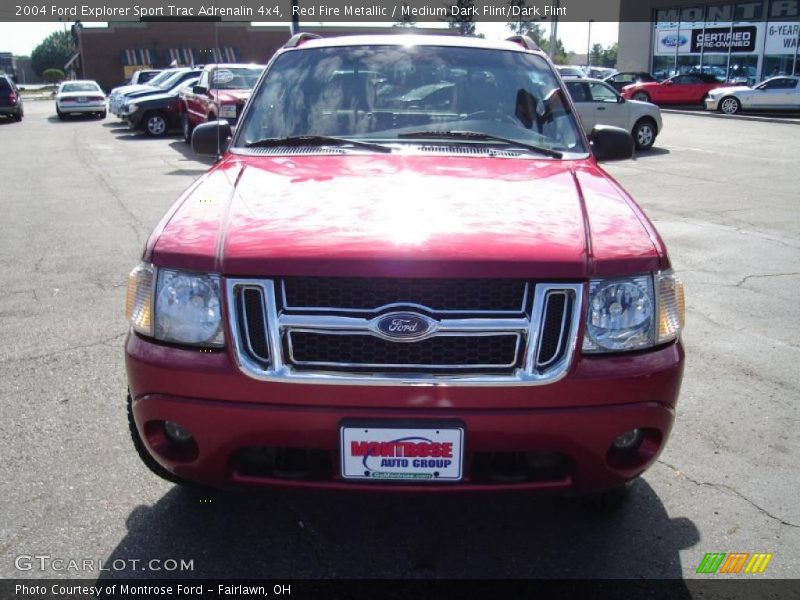 Red Fire Metallic / Medium Dark Flint/Dark Flint 2004 Ford Explorer Sport Trac Adrenalin 4x4