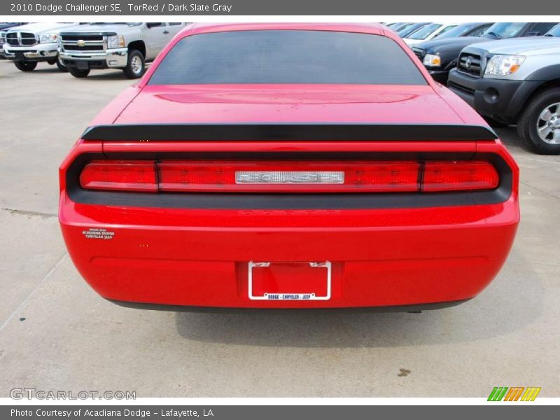 TorRed / Dark Slate Gray 2010 Dodge Challenger SE