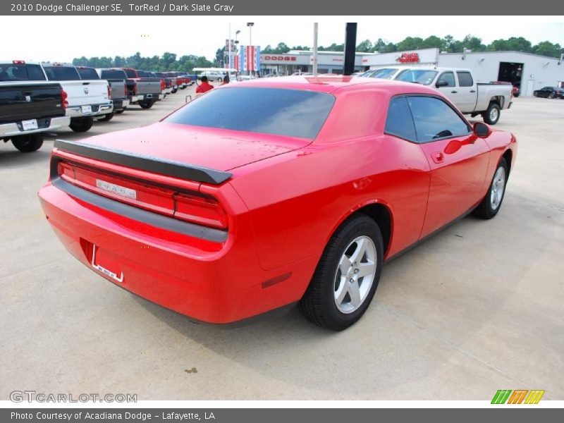 TorRed / Dark Slate Gray 2010 Dodge Challenger SE