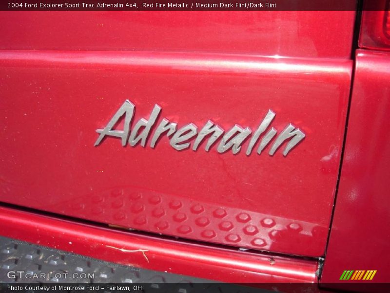 Red Fire Metallic / Medium Dark Flint/Dark Flint 2004 Ford Explorer Sport Trac Adrenalin 4x4