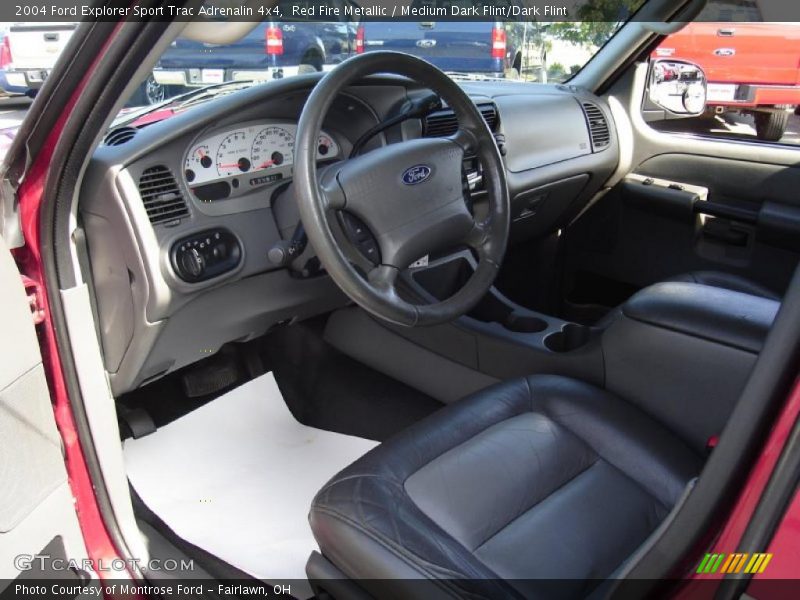 Red Fire Metallic / Medium Dark Flint/Dark Flint 2004 Ford Explorer Sport Trac Adrenalin 4x4