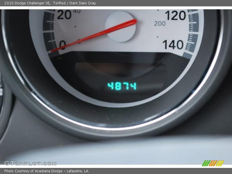 TorRed / Dark Slate Gray 2010 Dodge Challenger SE