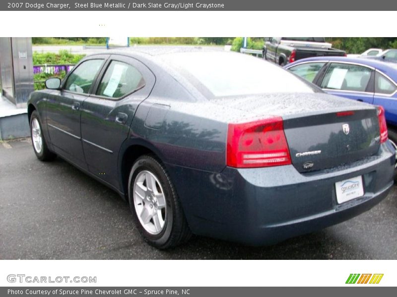 Steel Blue Metallic / Dark Slate Gray/Light Graystone 2007 Dodge Charger