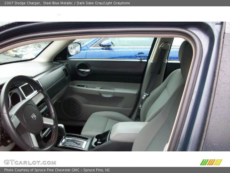 Steel Blue Metallic / Dark Slate Gray/Light Graystone 2007 Dodge Charger